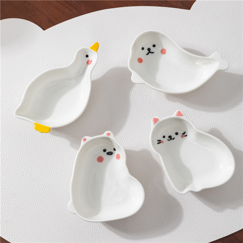 Home Cooking Dishes - Japanese Style Ceramic tiny Plate Creativity