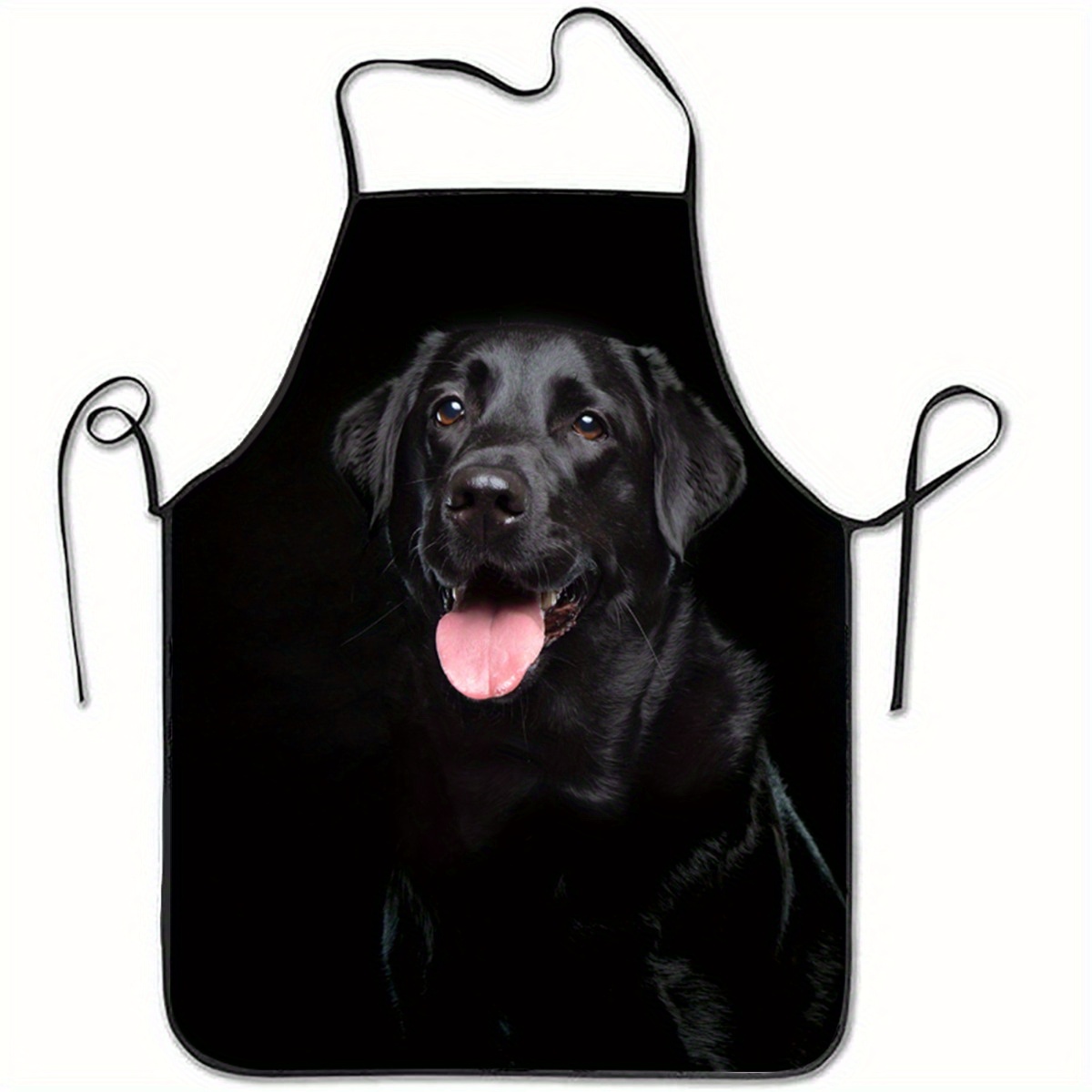 Home Cooking For Dogs - 1 Black Labrador Dog Print Apron