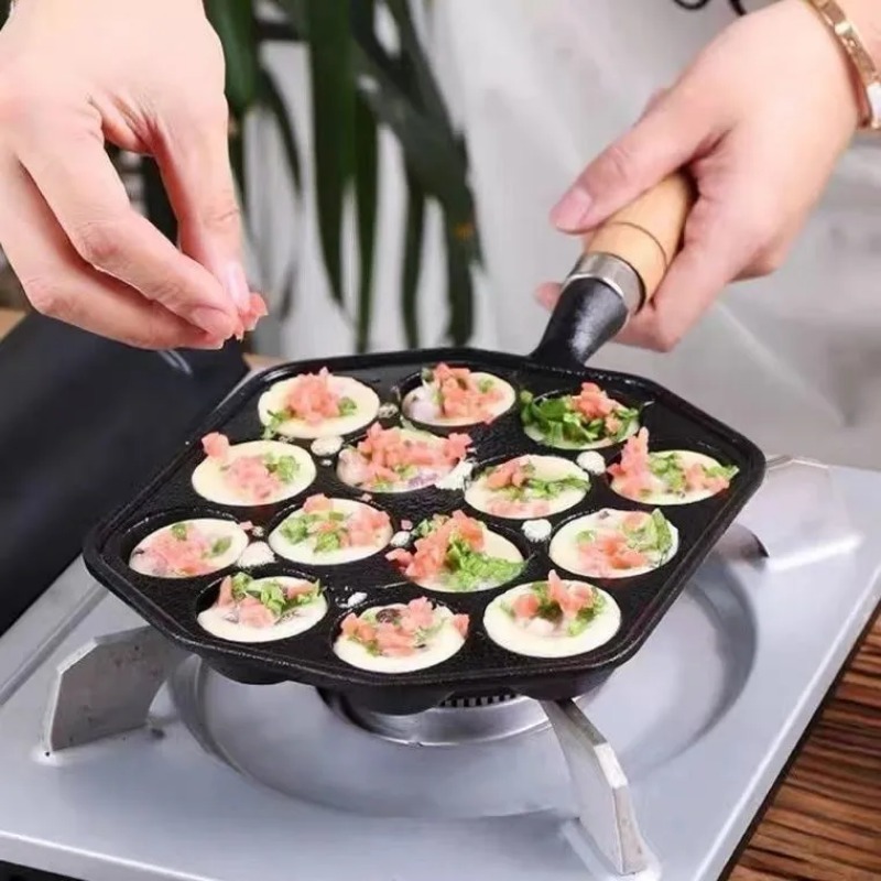 Baking Takoyaki Pan 14 Holes G - đánh giá và giá Dosa Pan Iron