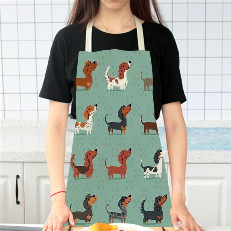 Cartoon Dog Printed Kitchen Ap - đánh giá và giá Home Cooking For Dogs