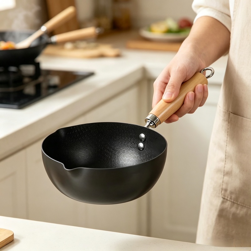 Uncoated Flat Bottom Wok Small - đánh giá và giá Dosa Pan Iron