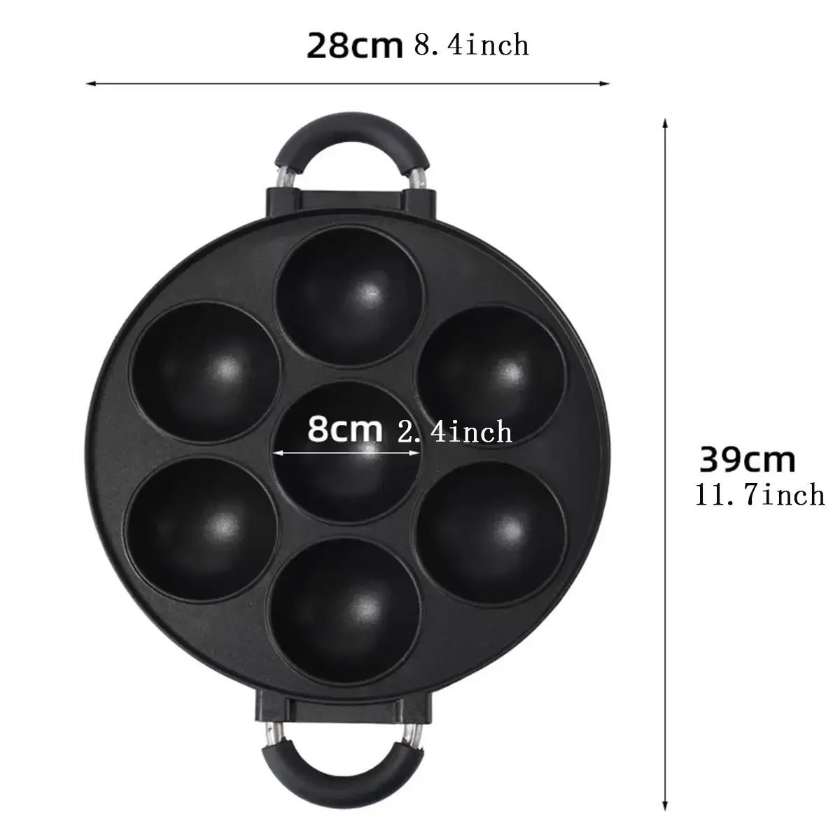 7 Hole Cake Cooking Pan Cast I - đánh giá và giá Dosa Pan Iron