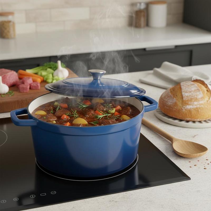 Enameled Cast Iron Dutch Oven, - đánh giá và giá Dutch Oven Enamel